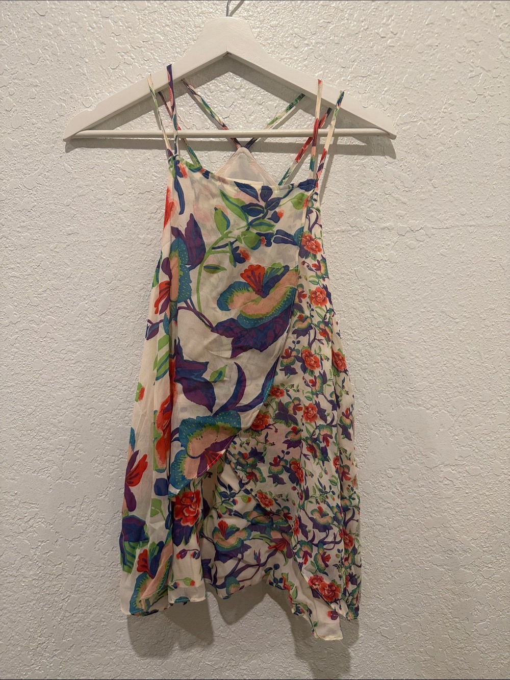 Maeve Floral Cream Multicolor Strappy Camisole